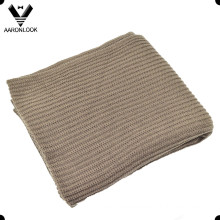 Adult Plain Acrylic Rib Knit Blanket